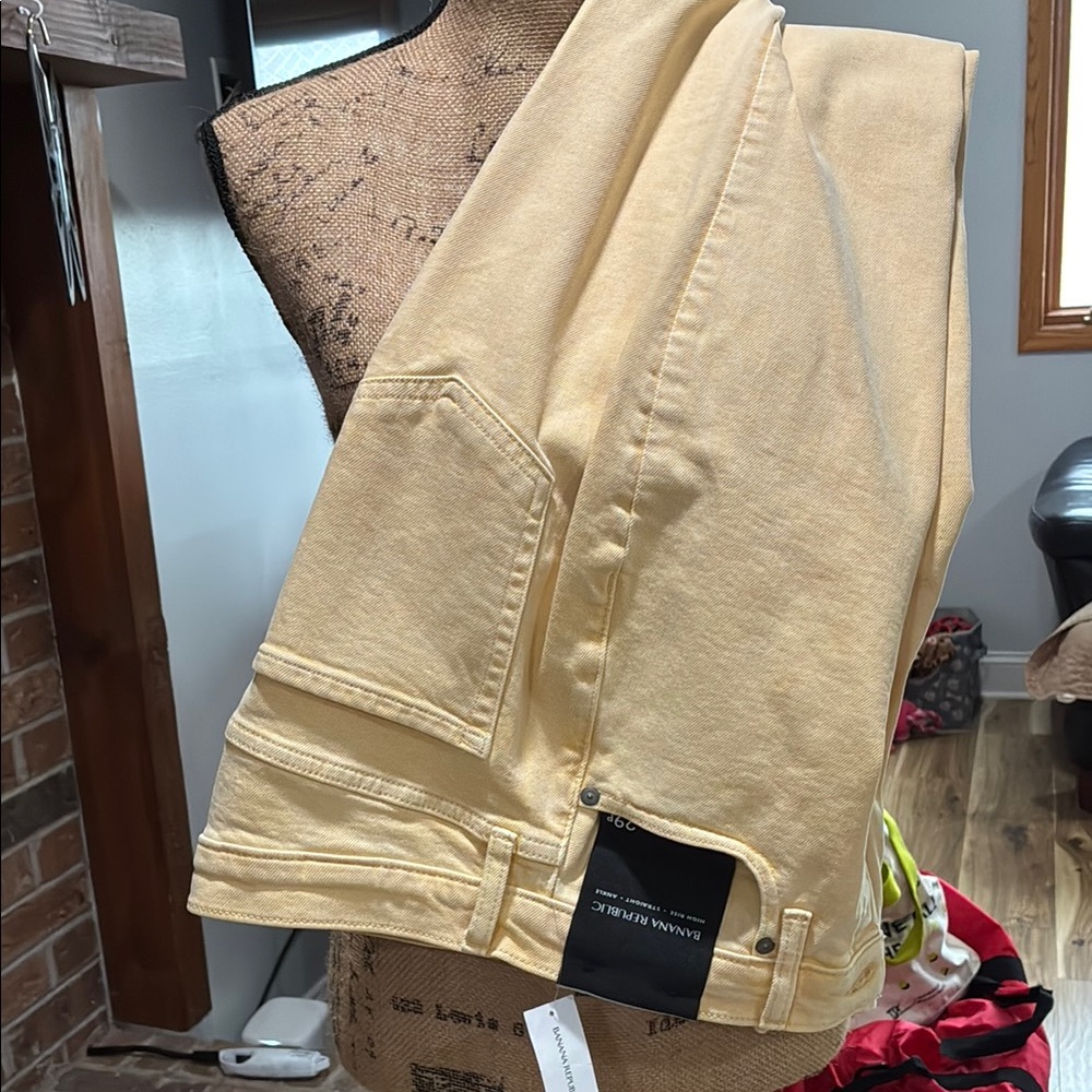 Banana Republic Light Yellow Denim Jeans